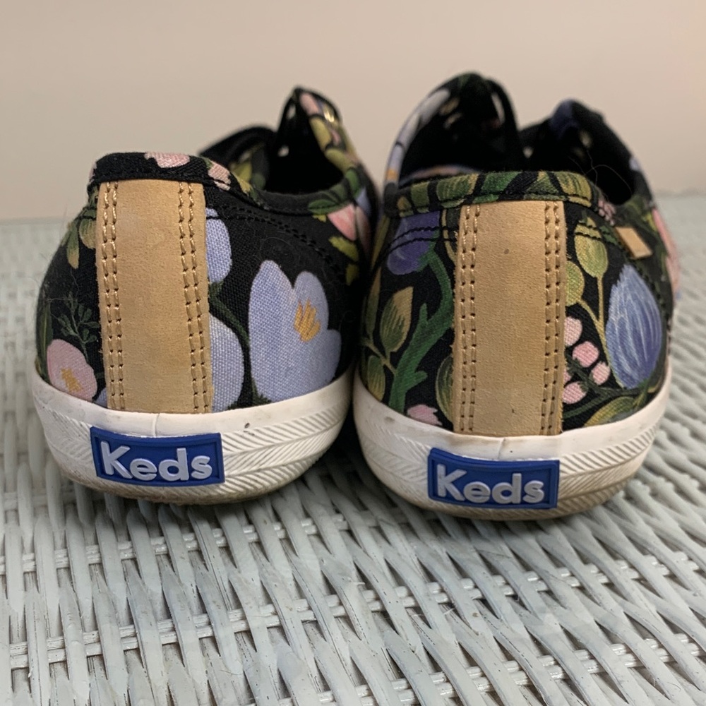 Keds Black Multicolor Floral Sneakers - Picture 3 of 5